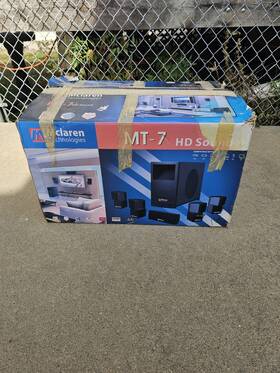 Mclaren 728028108668 New Opened Box Technologies Mt-7 Surround Sound Speaker System Mclaren 728028108668 New Opened Box Technologies Mt-7 Surround Sound Speaker System