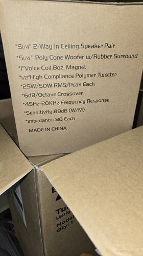 50-14005 Mcm Pack Of 8 Speakers 5.25 Inches