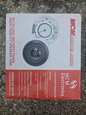 50-8790 Mcm Electronics 3.5 Inch Compact Eyeball Ceiling Speaker Pair
