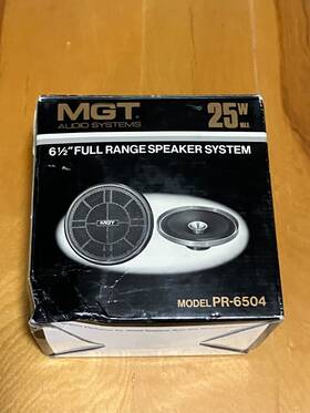 Pr-6504 Mgt Audio Systems 6.5 Inch Full Range Speaker System - New In Open Box