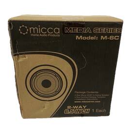 Micca 705353372421 M-6c 6.5 Inch In-ceiling 2-way Speaker Pivoting Silk Dome Tweeter 80w White Micca 705353372421 M-6c 6.5 Inch In-ceiling 2-way Speaker Pivoting Silk Dome Tweeter 80w White