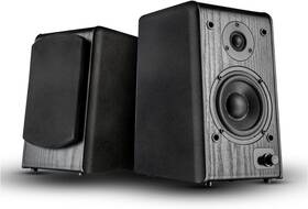 Pro1bt Microlab Professional Bluetooth Powered Bookshelf Speaker Pair Black