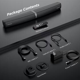 Kj102420 Mighty Rock Sound Bar For Smart Tv Or Pc