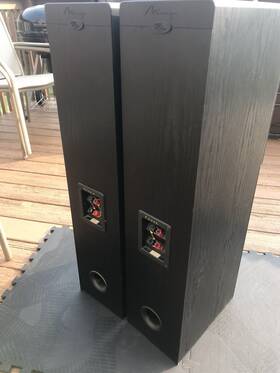 Frx-5b-1 Mirage Frx-5 Speakers Pair Of Tower Speakers. Matching Set. Black