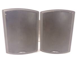 Mo976 Mirage 1 Pair Oasis Black Indoor / Outdoor Weatherproof Speakers With Brackets