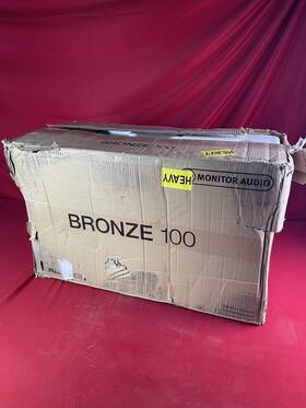 Monitor Audio 060565772885 Bronze 100 Speakers Black Pair Latest Generation - New Open Box