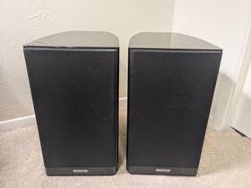 100-pe Monitor Audio Gold 100 Bookshelf Speakers Pair Color Piano Black - Tested
