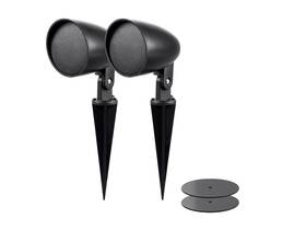 131037 Monoprice Outdoor 2.5-inch Satellite Garden Speaker Pair - Sycamore Series