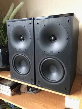 143156 Monoprice Monolith B6 Bookshelf 6.5 Inch Speaker Pair High Performance Audio