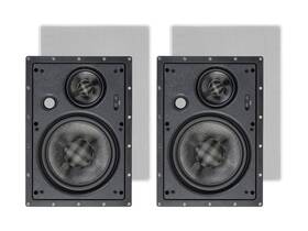 34200 Monoprice - Alpha In-wall Speakers 8in Carbon Fiber 3-way