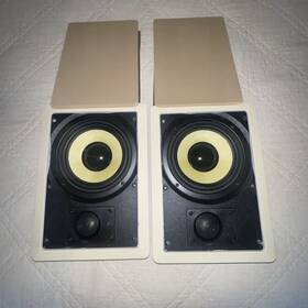Msq-650-1y Monoprice Pair Pid 4100 In-wall Speakers Paintable Grill And Surround