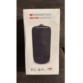 Ms1190224 Monster S310 Portable Bluetooth Waterproof Speaker Black Cylinder 2024