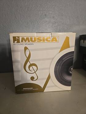 625c Mtx 6.5 Inch Musica Series 2-way In-ceiling / In-wall Speakers Pair Brand New