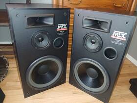 Aal12b Mtx Standing Speakers Pair 2.0 Channel 100w Rms Wired Black