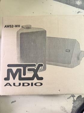 Aw82-w Mtx Aw52 Speakers-white New In Box
