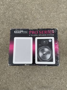 Nxg 675223103410 New Technology Nx-pro 620 Two-way In-wall 6.5 Inch Speaker System Pair