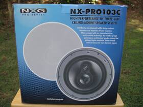 Nx-pro103c Nxg Pro In Ceiling Speakers 10 Inch Pair 3-way White Excellent Sound Nx-pro103c Nxg Pro In Ceiling Speakers 10 Inch Pair 3-way White Excellent Sound