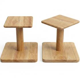 B0g2m9w7dq Okostand Desktop Speaker Stands Made Of Pure Solid Wood Natural Style 360 Rot