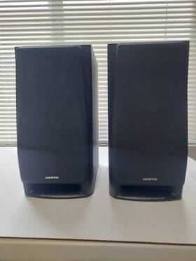 5608734605 Onkyo Set 2 Vintage Ps-505 Wired Bookshelf Stereo Speakers Inch Tested