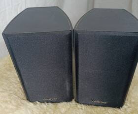 Bkm-350s Onkyo Surround Sound Speaker Rear Right Left Bookshelve - Nice