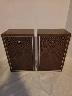 Pd-2033d Onkyo 1970s Bookshelf Speakers Wood Veneer Made In Japan