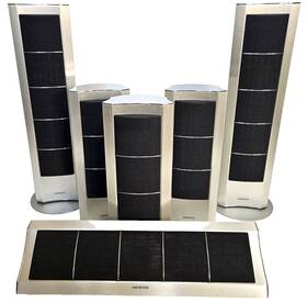 Skm-240s Onkyo Skc-240c 6 Speaker Set Skf-240f Skb-240 100 Watts 8 Ohms Works Skm-240s Onkyo Skc-240c 6 Speaker Set Skf-240f Skb-240 100 Watts 8 Ohms Works