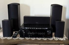 Skc-370 Onkyo Skc-3 Home Theater Bookshelf 5 Speaker Surround Set Skf/skr/skc-370 Tested Works