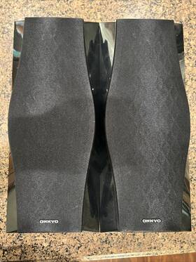 Skf-560f Onkyo Speakers Surround Sound Front Left And Right Black