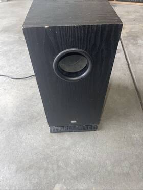 Skw-100 Onkyo Powered Subwoofer Speaker 120v 60hz 75w Black B142