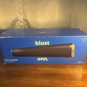 Onn 681131284356 Onn. Blast 16 Inch 2.0 Soundbar Black Bluetooth Channel Speaker