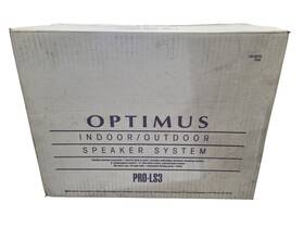 Optimus 040293135485 Pro-ls3 Indoor/outdoor Speaker System Weather-resistant White Pair New