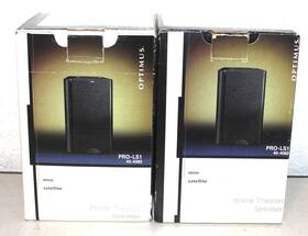 Optimus 040293139650 Mini Satellite Speakers - One Pair Home Theatre Model Pro-ls1 Black