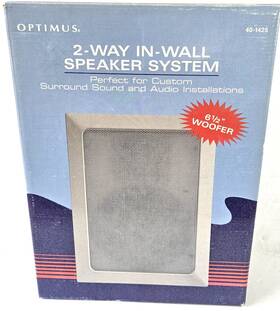 40-1425 Optimus Radio Shack In-wall 6 1/2 Inch 2-way Speaker System 100w Max 50w Rms