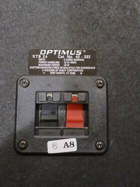 40-232 Optimus Stx24 1 Xts24 Rear Channel Bookshelf Speaker Single 20 Watt 8 Ohm