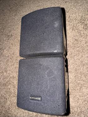 Xts-10 Optimus Double Cube Satellite Speaker 40-2078 Radio Shack Vintage