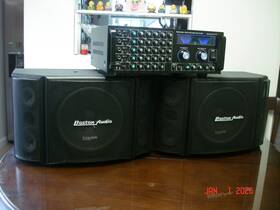 Ba-600 Pa600 Pa-300 Boston Audio Professionl Echomiximn Aplifier Pa-300/apair Speakers