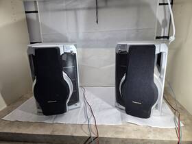 Sb-ak24 Panasonic Vtg Bookshelf Stereo Speaker Pair Set Working