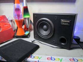 Sb-as250 Panasonic Nice Powered Active Subwoofer For Pc Or Surround Use Freeship