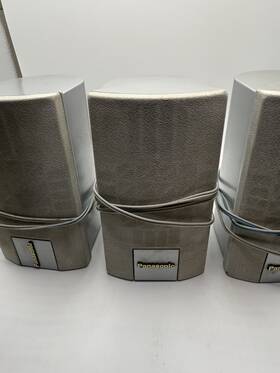 Sb-hc500 Panasonic Lot Of 3 Surround Sound Speakers For Parts Or Repair No Output