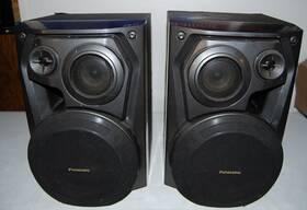 Sb-ak300 Panasonic Sbak300 Model Speaker System Pair Bi-wired 3 Way 100w