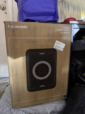 Sc-bmax5 Panasonic Bmax Portable Speaker Bluetooth 75w Bass Boost Karaoke Plug In Guitar