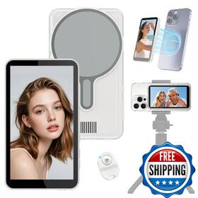 B0g2bf3dvm Peyako Vlog Selfie Monitor Screen For Iphone 7-16 Series And Android Magnetic Back Camer