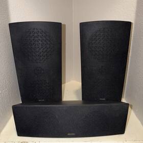 0101102 Philips Home Cinema 100w Speaker Trio - 2 L/r Speakers And 1 Center