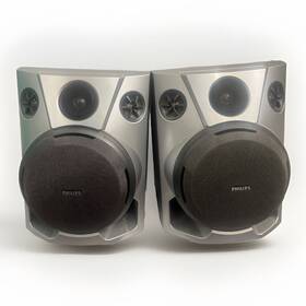 Fwb-p78 Philips 77710 Set Of Two Model Fwb-p78/00 1speaker System Silver Tested Fw-p78 Compat