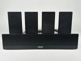 Cs3555e Philips Surround Sound Home Theater 5-piece Speaker System W Color Cords