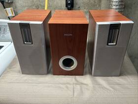 Mcd139 Philips Sub And Speakers System 3 Piece Set Working Pull Din Input Read Mcd139 Philips Sub And Speakers System 3 Piece Set Working Pull Din Input Read