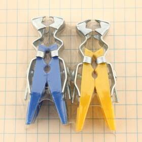 Tv730 Philmore Pair Of Blue Yellow Tv Antenna Clips With Positive Grip