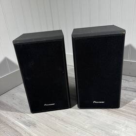 S-hf21-lr Pioneer Bookshelf Speaker Speakers Pair Black 100w 8 Ohm