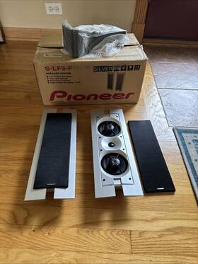 S-lf3-f Pioneer 2-piece Ultra Thin Tv Speakers With Original Box