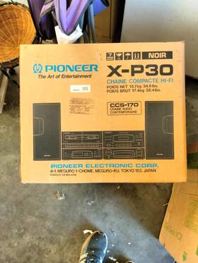 Ccs-170 Pioneer X-p30 Compact Hi-fi System Black Home Audio With Speakers